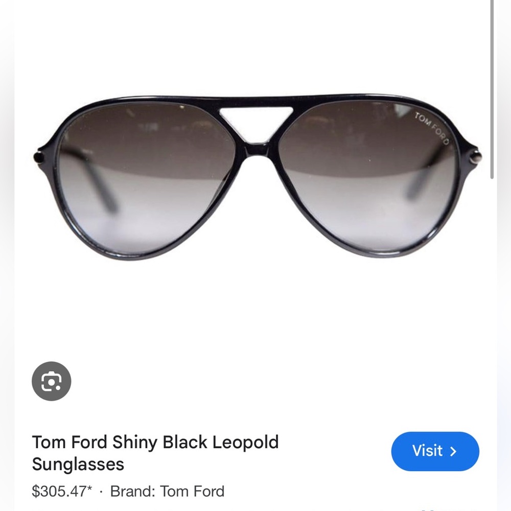 Tom Ford Shiny Black Leopold Sunglasses